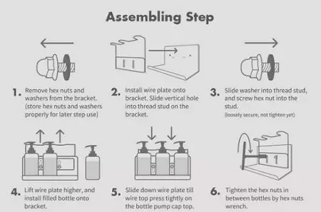 Manual de Instrucciones para la Instalación en Pared y Pasos de Recarga - Soporte Doble de Botellas